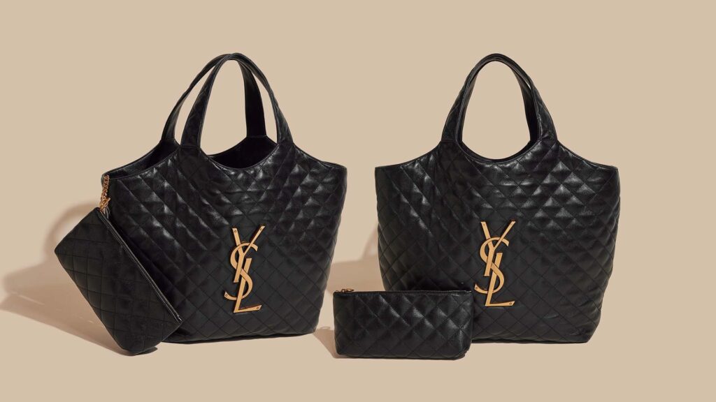 Saint Laurent Icare Maxi Shopping Bag in Quilted Lambskin
