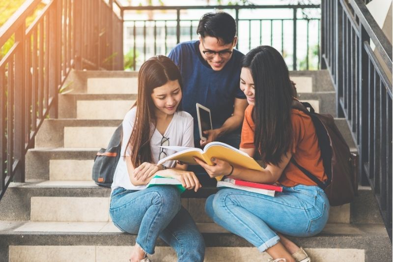 Sinh viên học tập tại đại học ở Mỹ