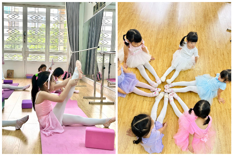 Ballet giúp bé rèn luyện sự tự tin và can đảm khi đứng trước đám đông