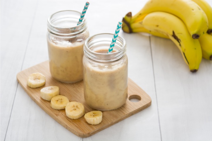 smoothie với thực phẩm bổ sung nấm
