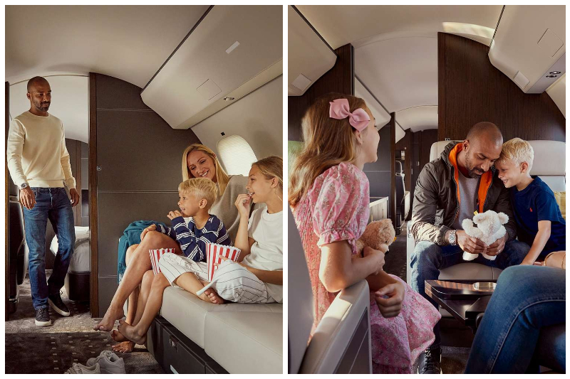 Bên trong, khoang hành khách chính là không gian riêng của cả gia đình