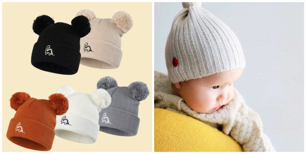1 - 2 chiếc mũ là đã đủ dùng cho bé sơ sinh