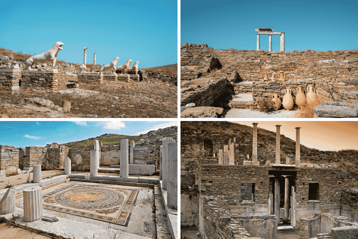 Đảo Delos là nơi sinh của cặp song sinh thần thoại Apollo và Artemis, đồng thời là một trong những trung tâm khảo cổ, tôn giáo và thương mại quan trọng nhất của Hy Lạp cổ đại.
