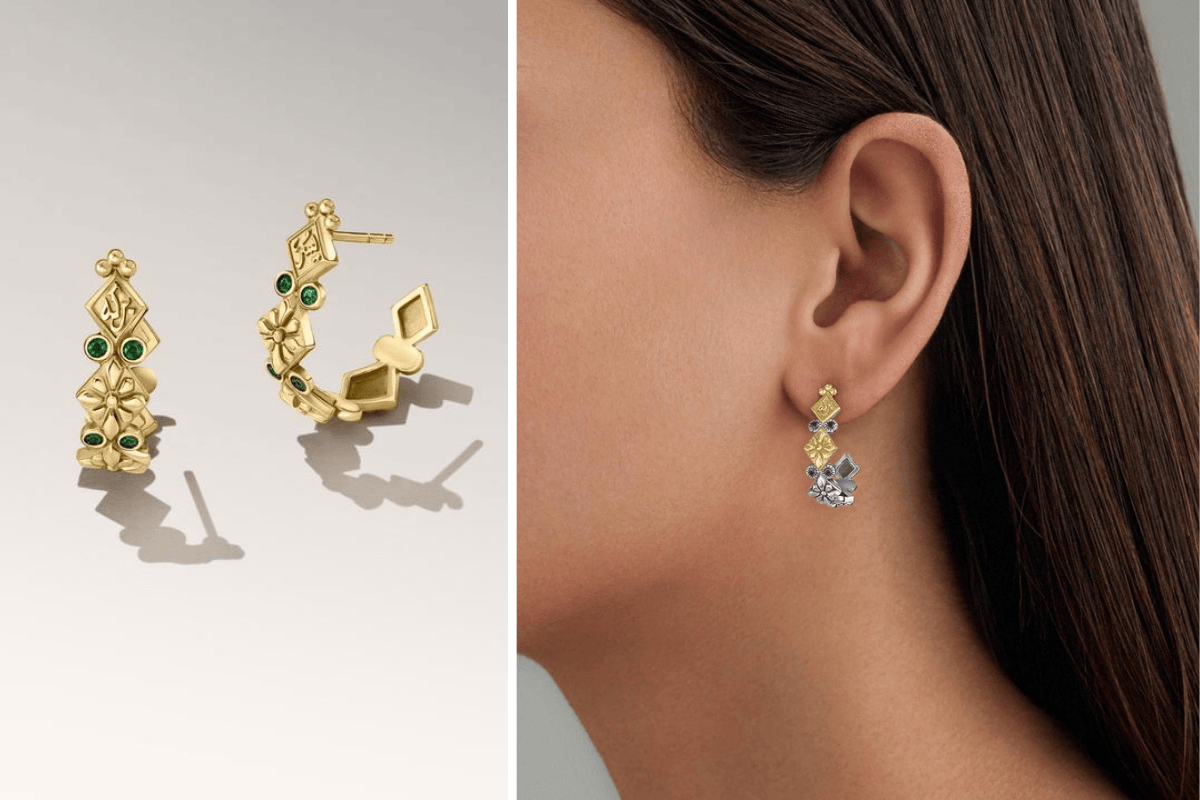 Khuyên tai Floral Tribal nằm trong BST Turath