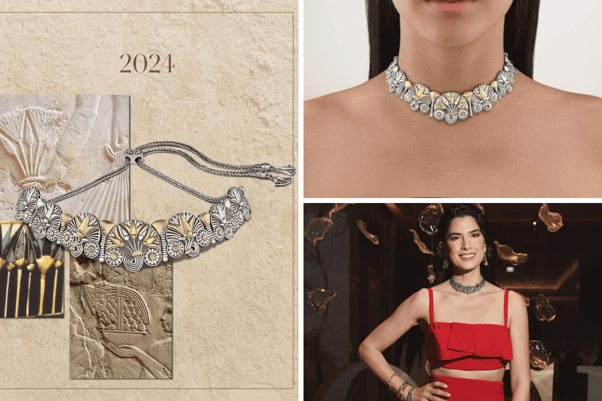 Vòng cổ Lotus Choker trong BST Shen