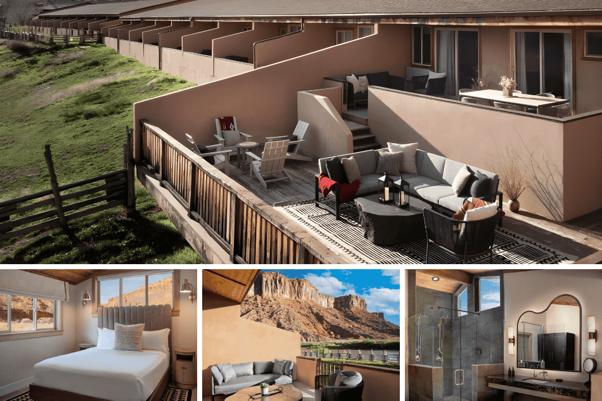 Dưới dấu ấn của Marriott Bonvoy Outdoors Collection, 40 phòng suite cạnh suối và 39 phòng suite hướng sông tại đây mang phong cách viễn du miền Tây Nam Hoa Kỳ