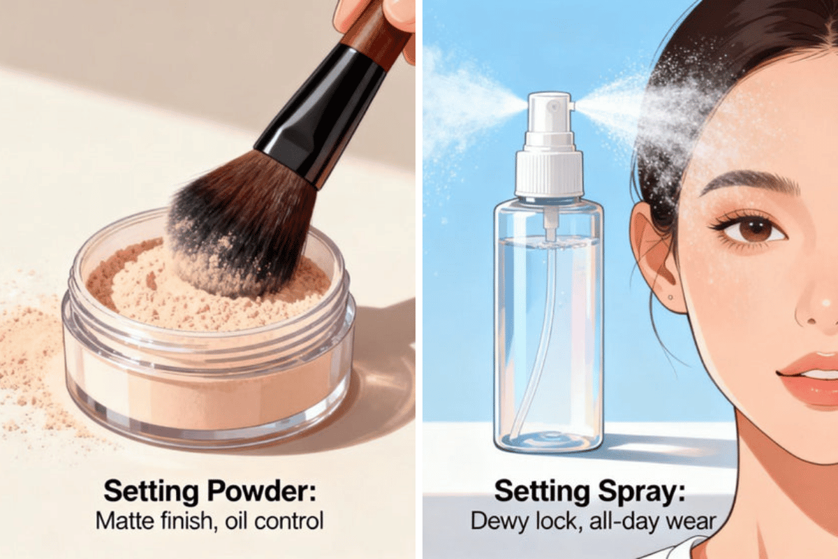 Nếu phấn phủ giúp lớp nền đứng form, thì xịt khóa nền giúp lớp makeup trở nên hài hòa